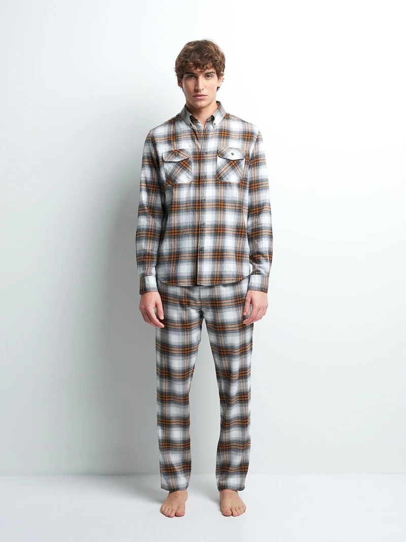 Chemise slim à carreaux