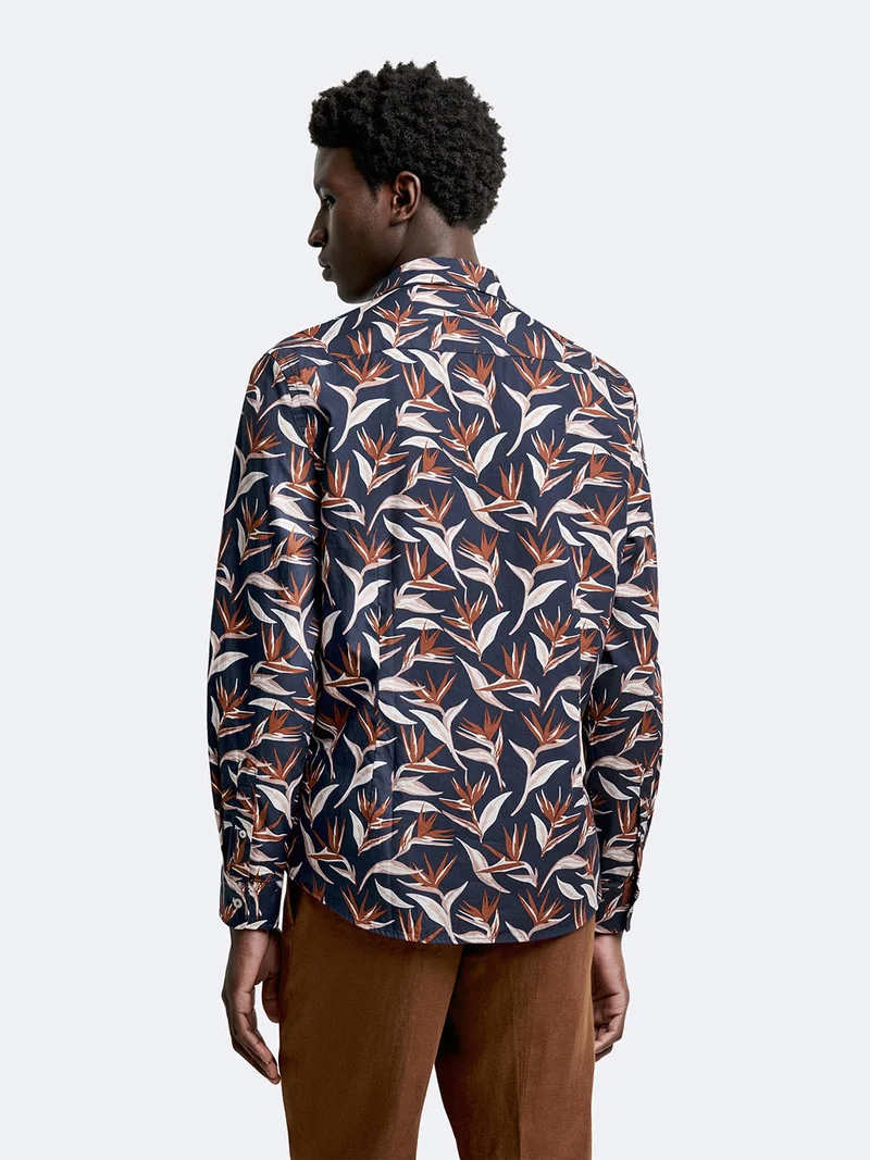 Chemise slim fleurie