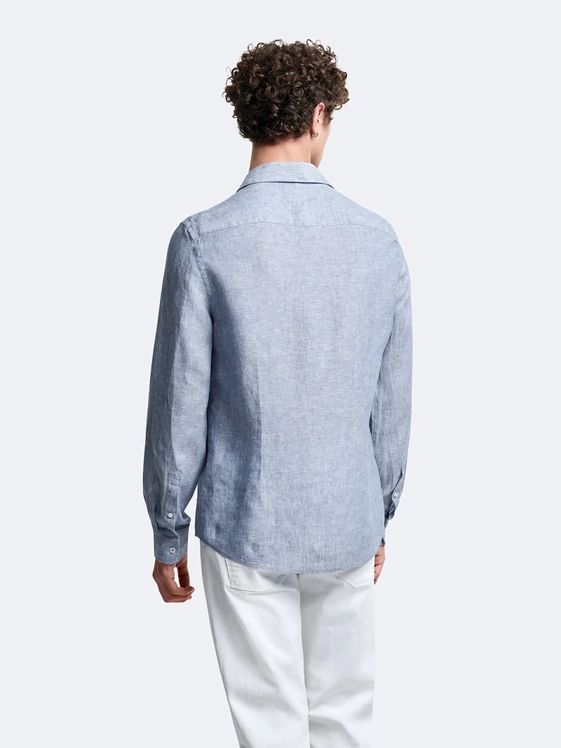 Chemise slim en lin