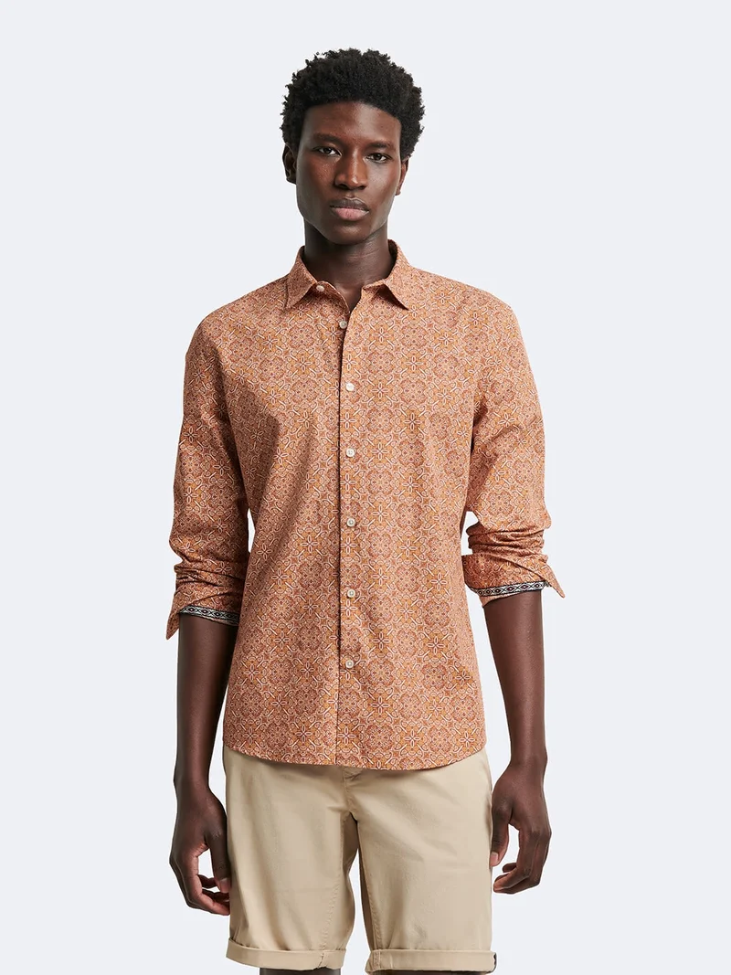 Chemise slim fleurie