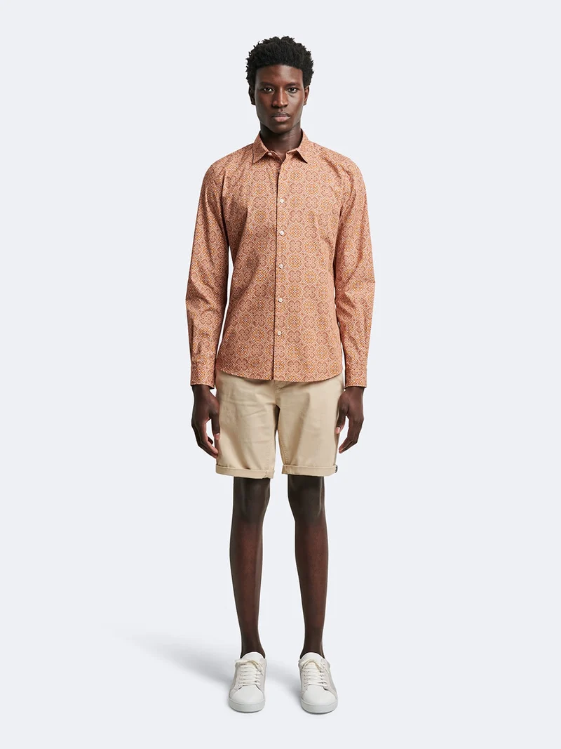 Chemise slim fleurie