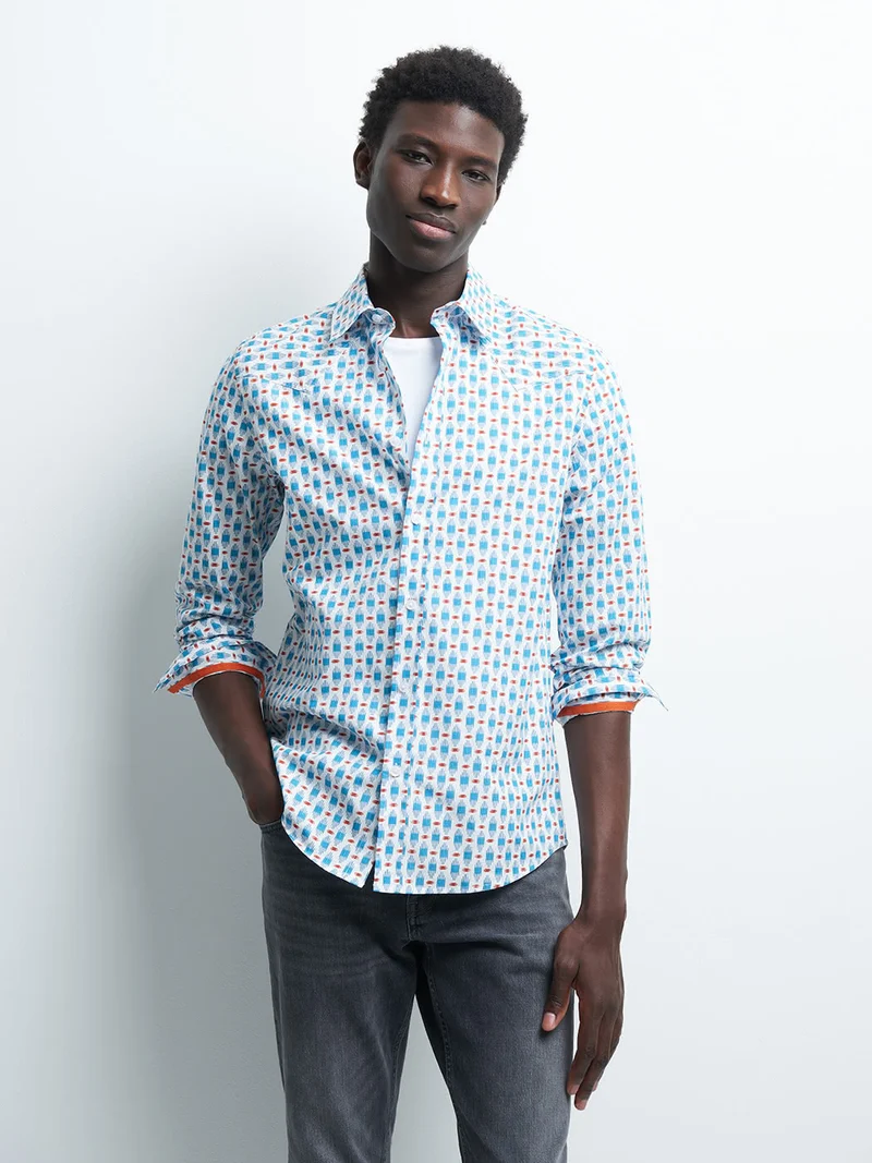 Chemise slim fantaisie