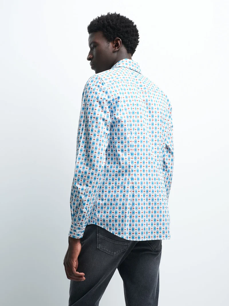 Chemise slim fantaisie