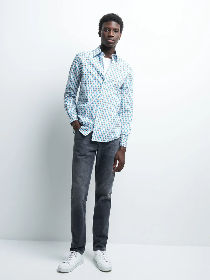Chemise slim fantaisie