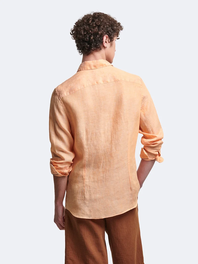 Chemise slim en lin