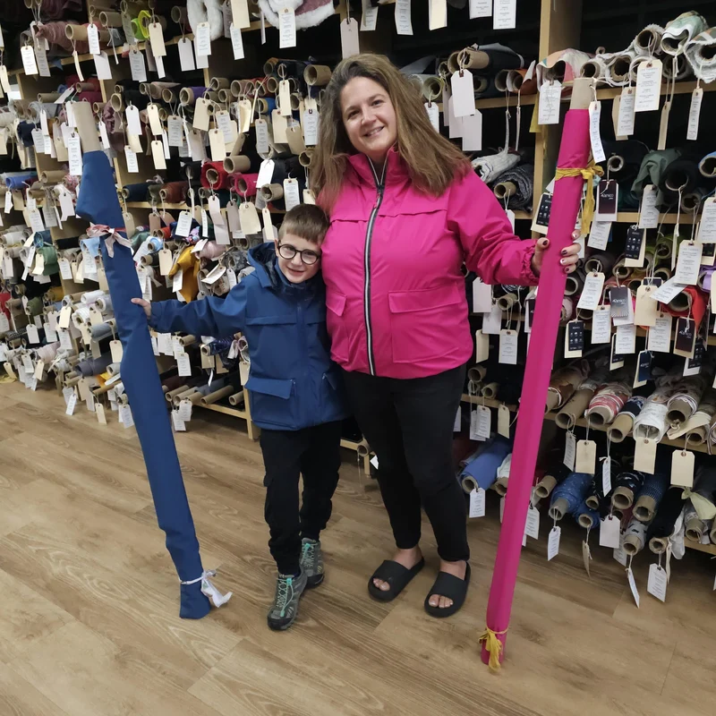 Gore-Tex | Arctic Stretch | 3 Couches | Rose | 144 cm | Fin de rouleau