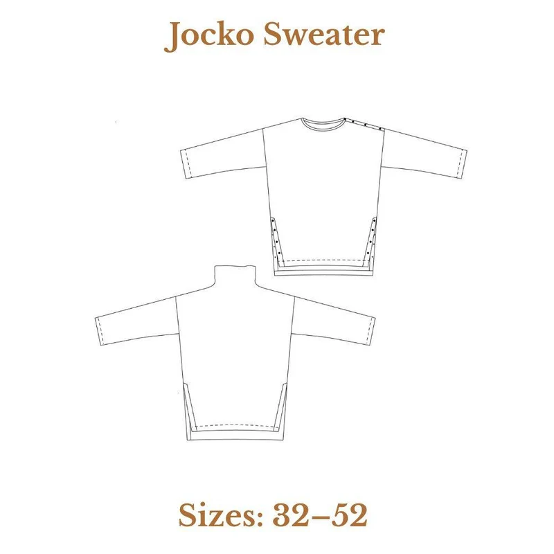 PATRON DE COUTURE PDF | Chandail Jocko | Ready to Sew | TRILINGUE (EN / FR / ES)