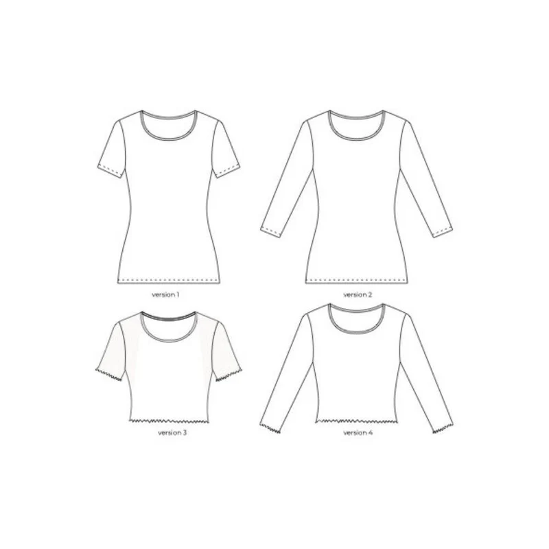 PATRON DE COUTURE PDF | T-shirt Primo | Ready to Sew | TRILINGUE (EN / FR / ES)