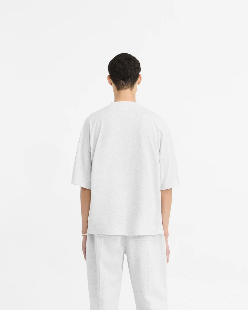 Initial Boxy T-Shirt - Ice Grey Marl