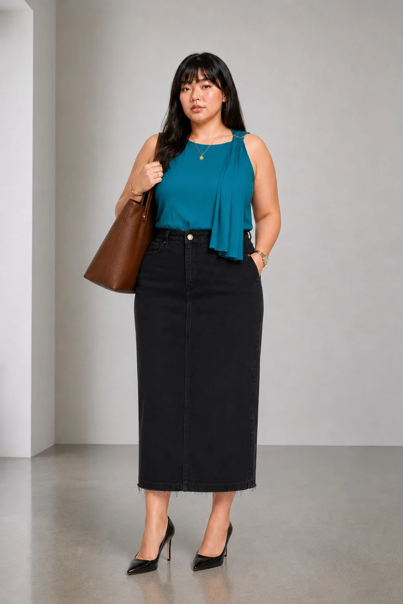 Solina|100% Viscose Asymmetrical Top