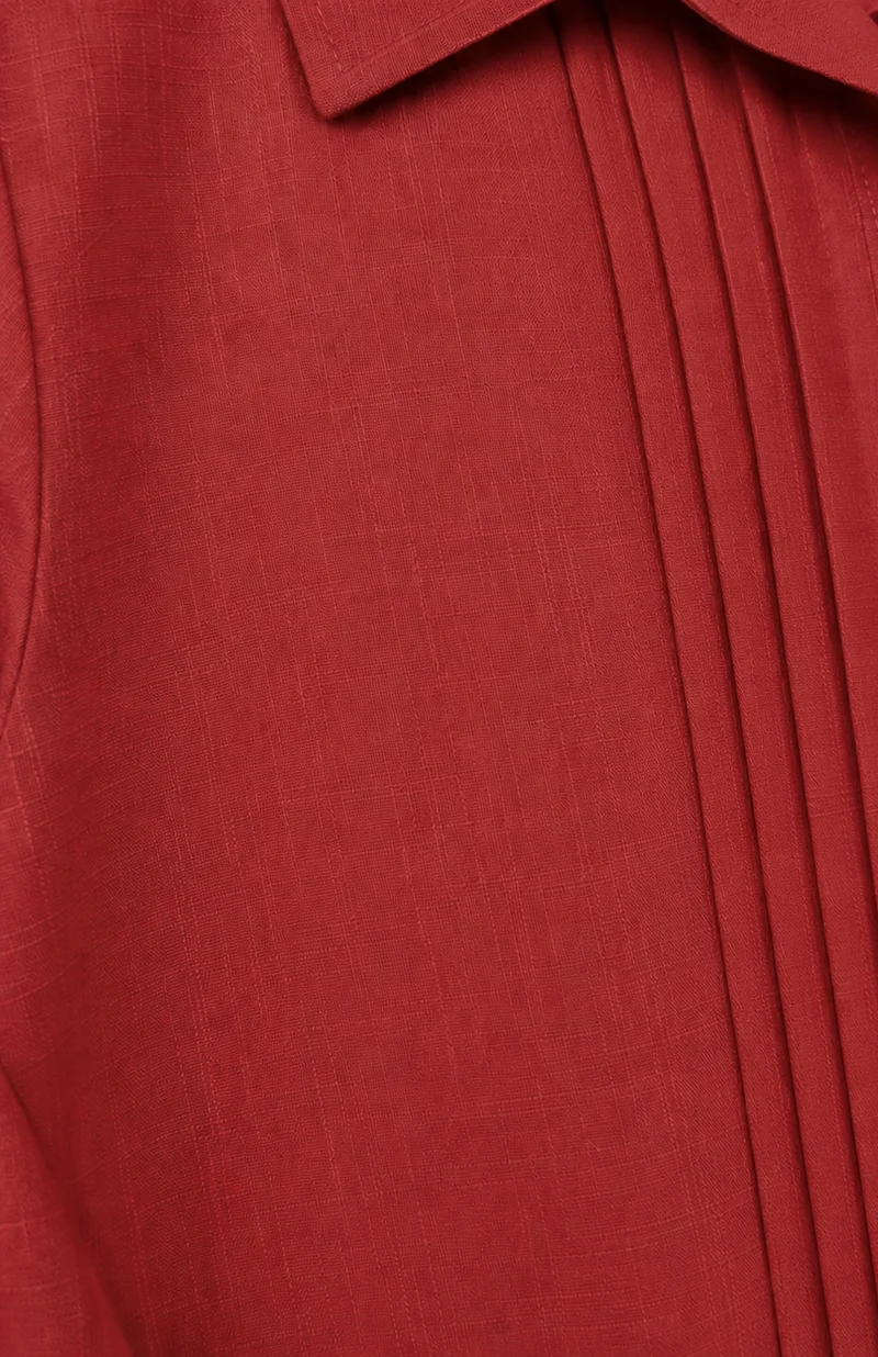 Orelina|100% Viscose Relaxed Fit Shirt