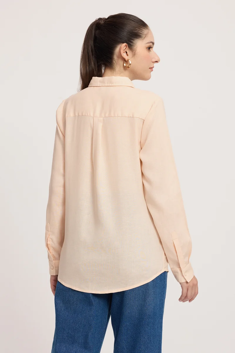 Bunuae|Linen Regular Fit Shirt