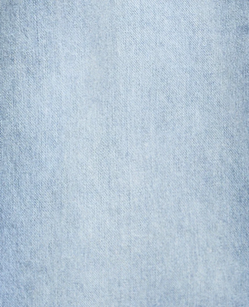 Bermuda en jean avec étoiles strass léopard