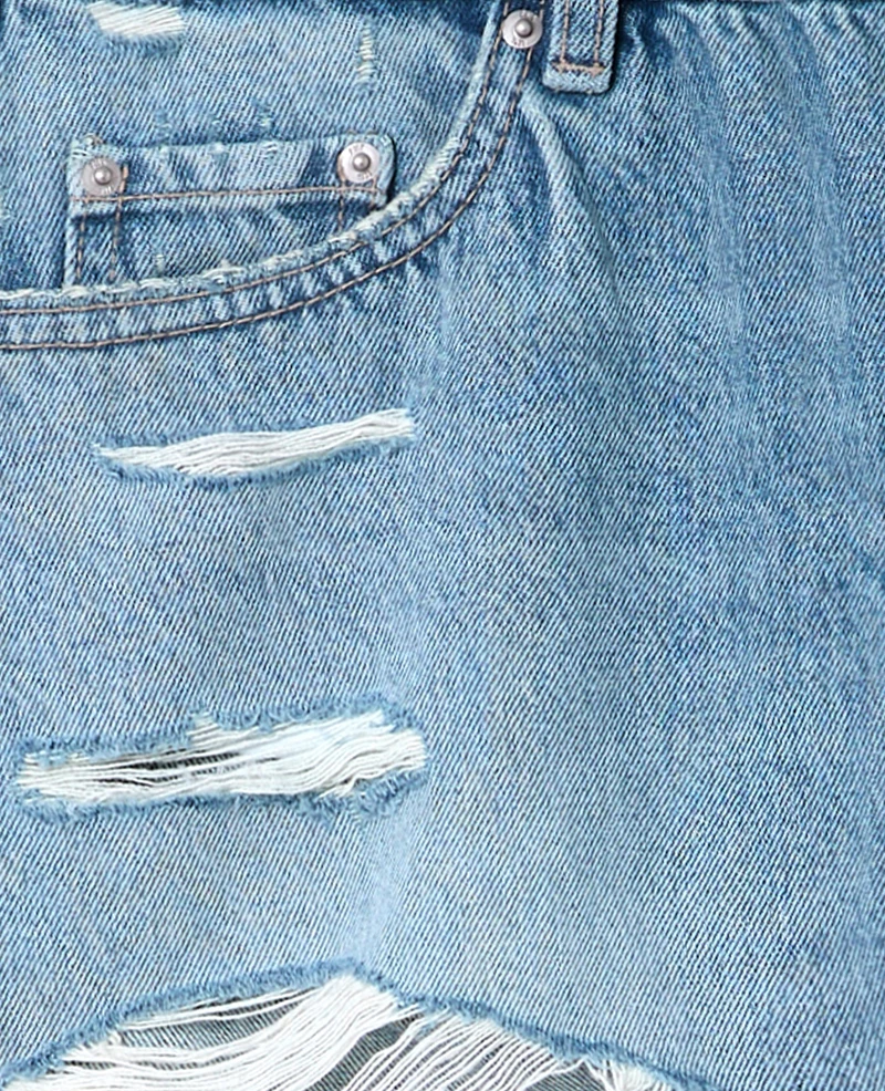 Short en jean destroy
