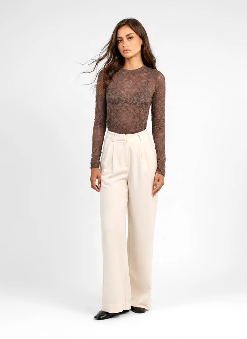 TEE-SHIRT ALEZANA marron