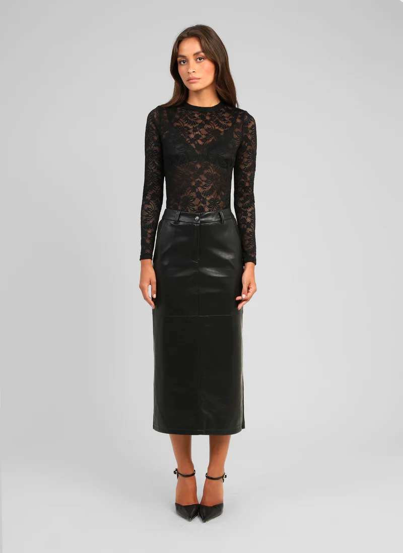 TEE-SHIRT ALEZANA noir