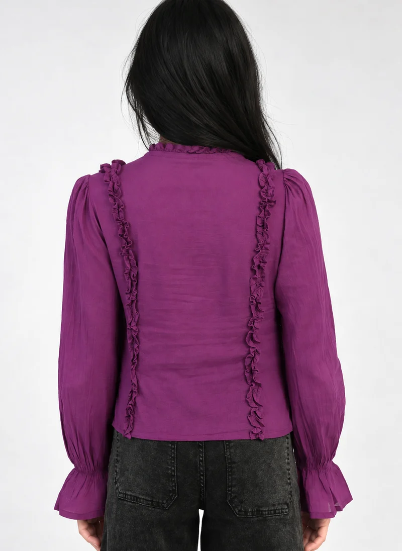 BLOUSE SLOANY violine