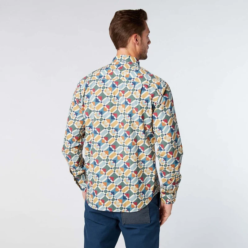 Chemise à motifs graphiques tissu Italien coupe ajustée