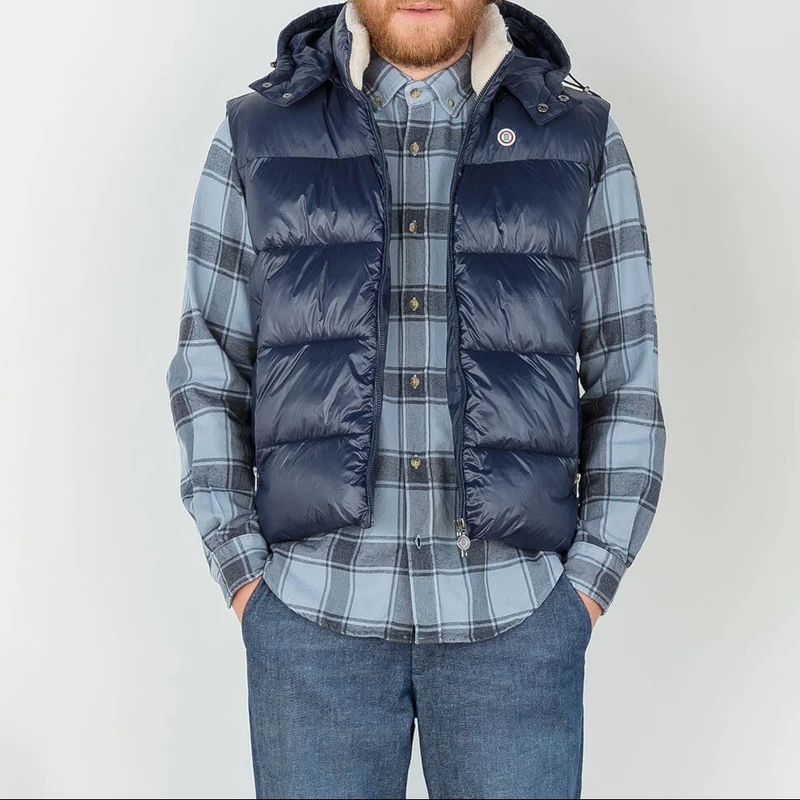 Chemise à carreaux bleue
