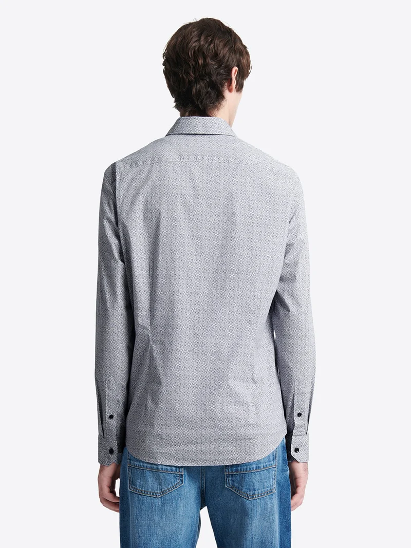 Chemise stretch en coton fantaisie