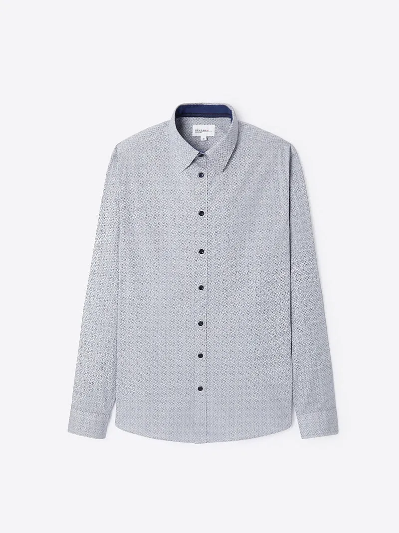 Chemise stretch en coton fantaisie