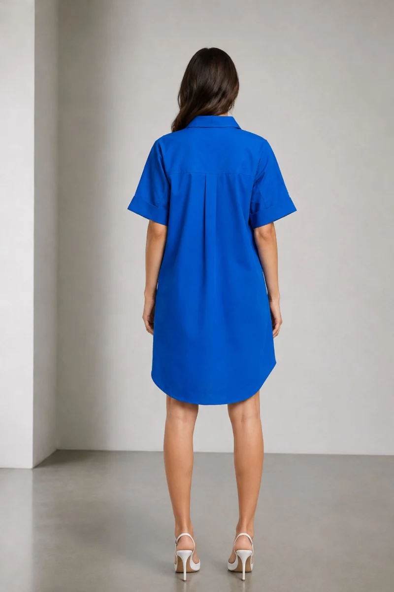 Karuka|100% Cotton Curved Hem Relaxed Fit Dress
