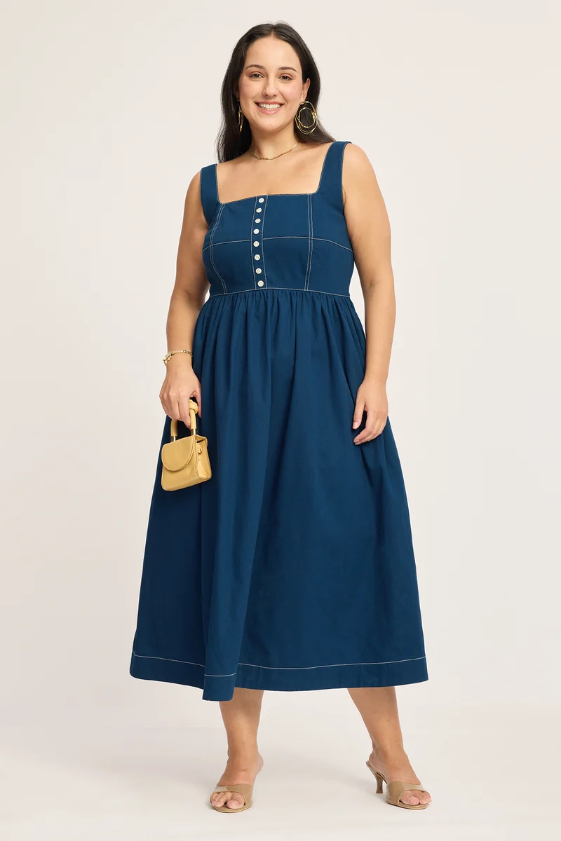Mathilde|100% Cotton Fit & Flare Dress
