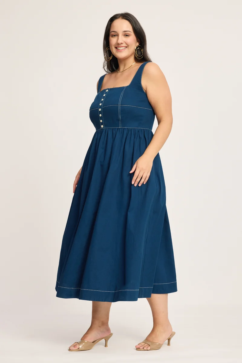 Mathilde|100% Cotton Fit & Flare Dress