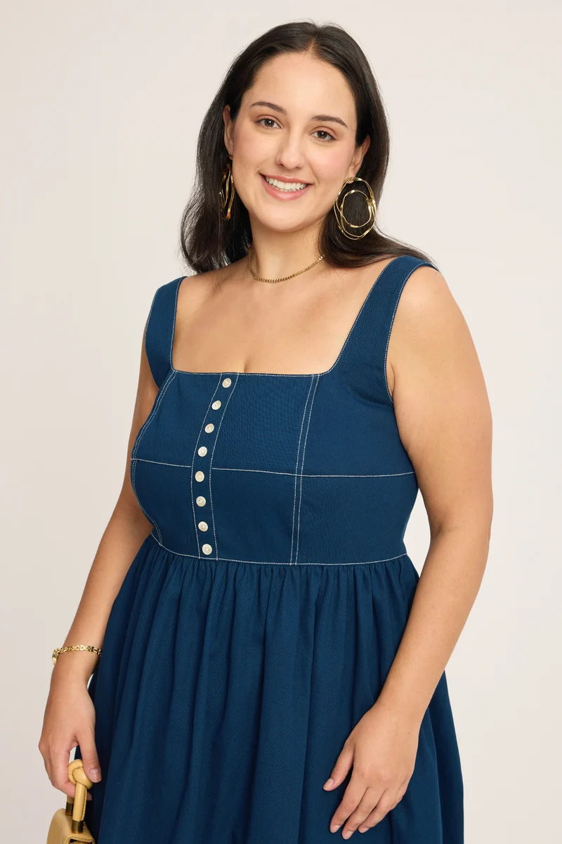 Mathilde|100% Cotton Fit & Flare Dress