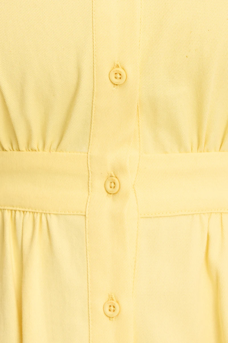 Pauline|100% Cotton Fit & Flare Shirt Dress