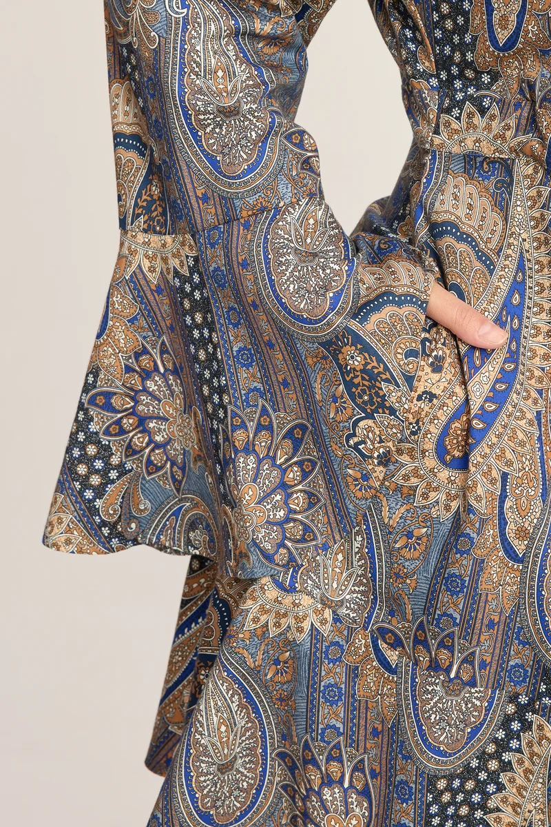 Violetta|100% Viscose Mini Wrap Dress
