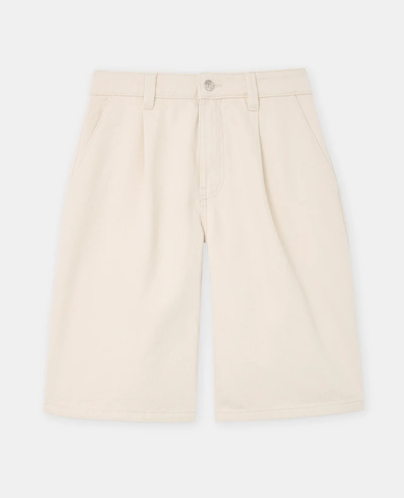 Bermuda en jean avec pinces