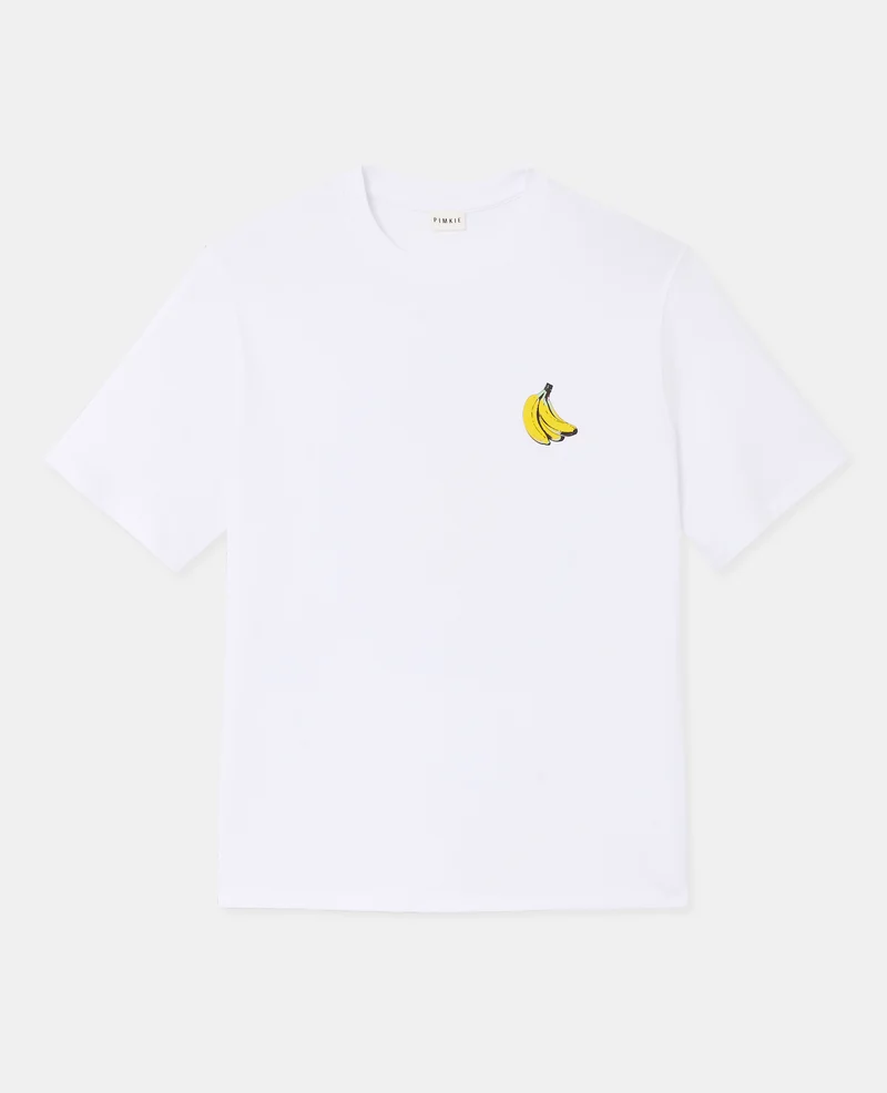 T-shirt oversize avec print poitrine et dos