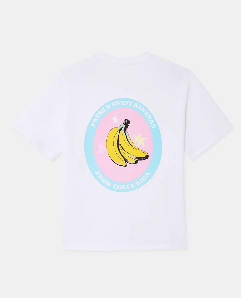 T-shirt oversize avec print poitrine et dos