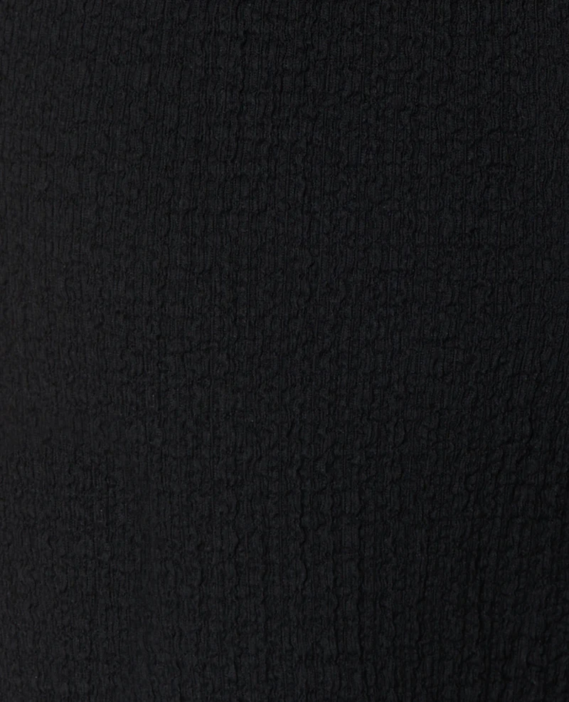 Pantalon droit en tissu bubble reliefé