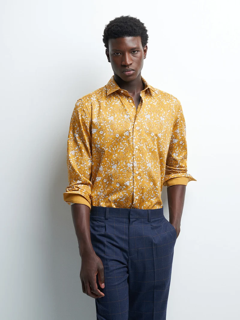 Chemise slim végétale