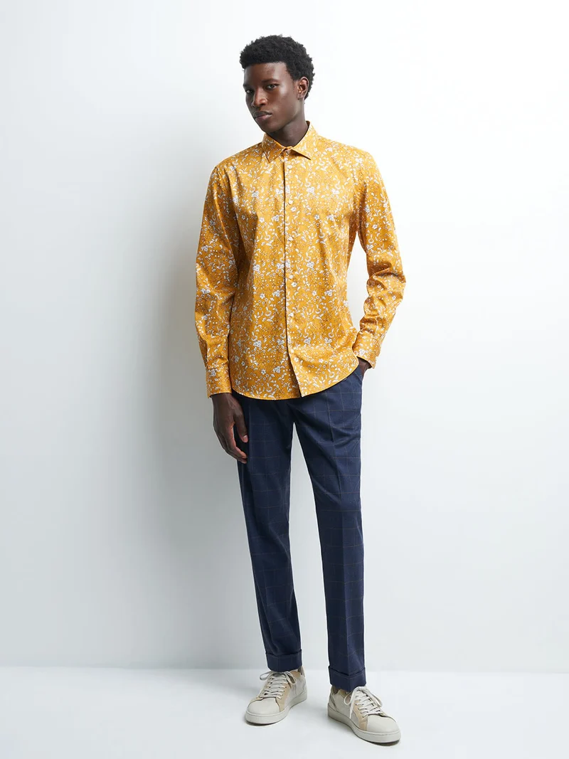 Chemise slim végétale
