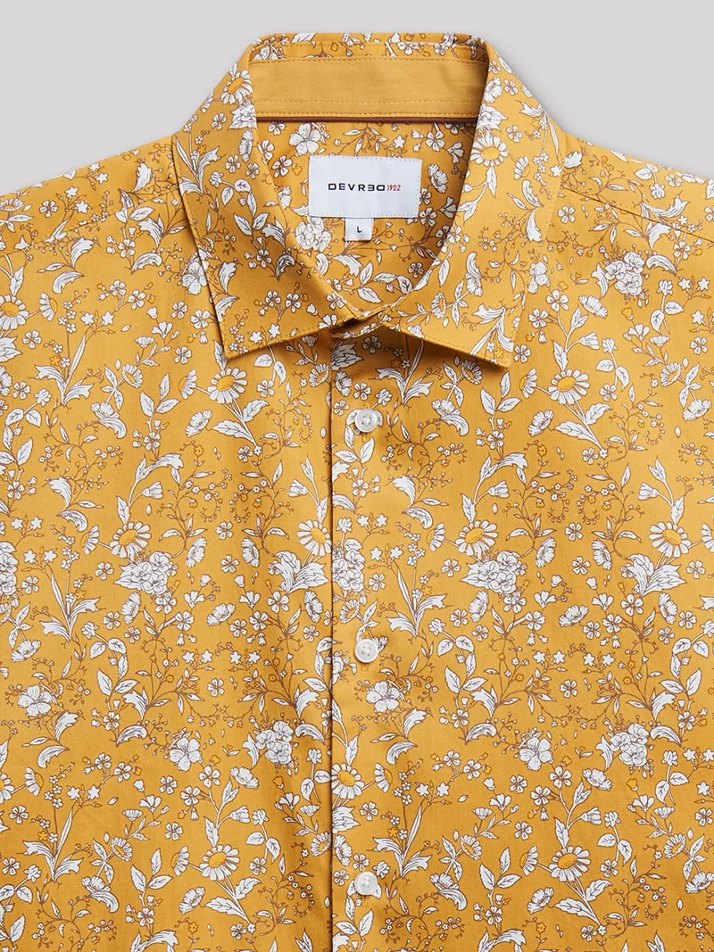Chemise slim végétale