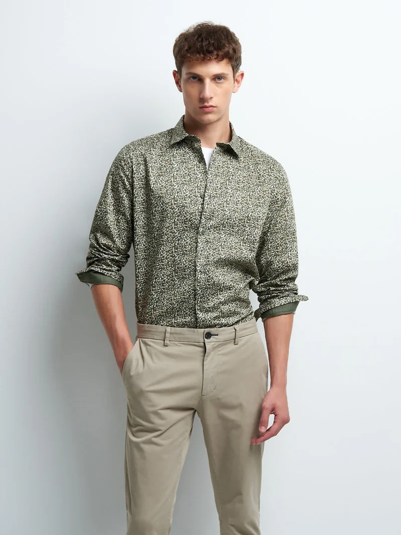 Chemise slim fantaisie