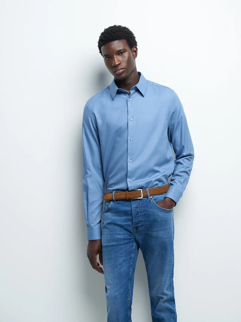 Chemise slim unie