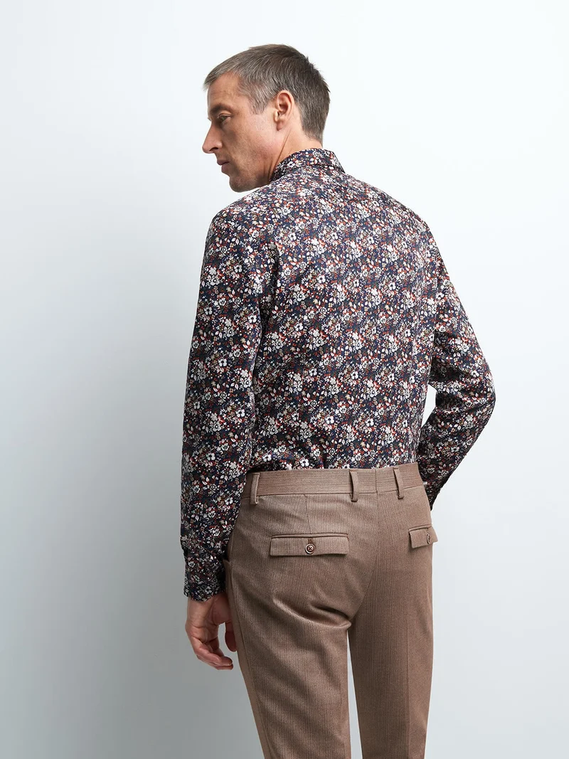 Chemise slim fleurie