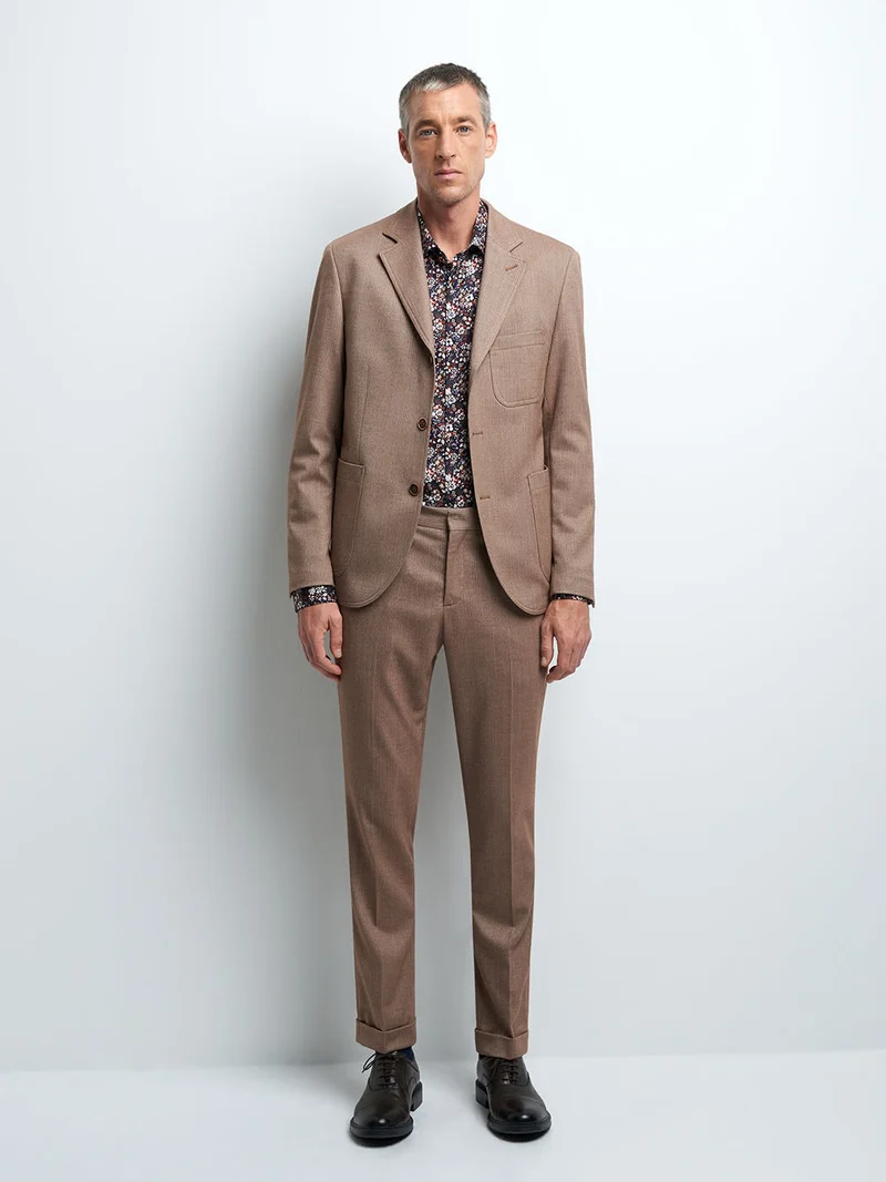 Chemise slim fleurie