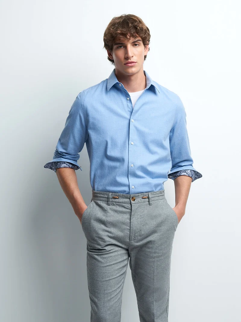 Chemise slim unie