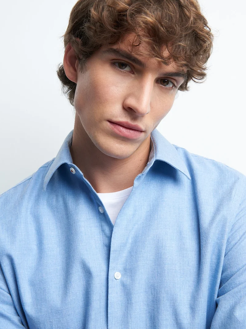 Chemise slim unie