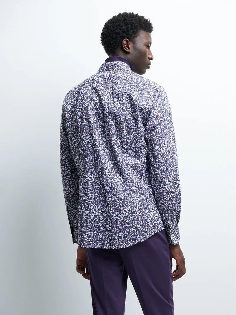 Chemise slim à pois