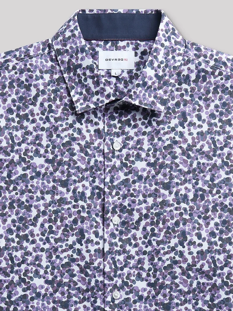 Chemise slim à pois