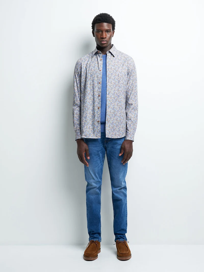 Chemise slim fleurie