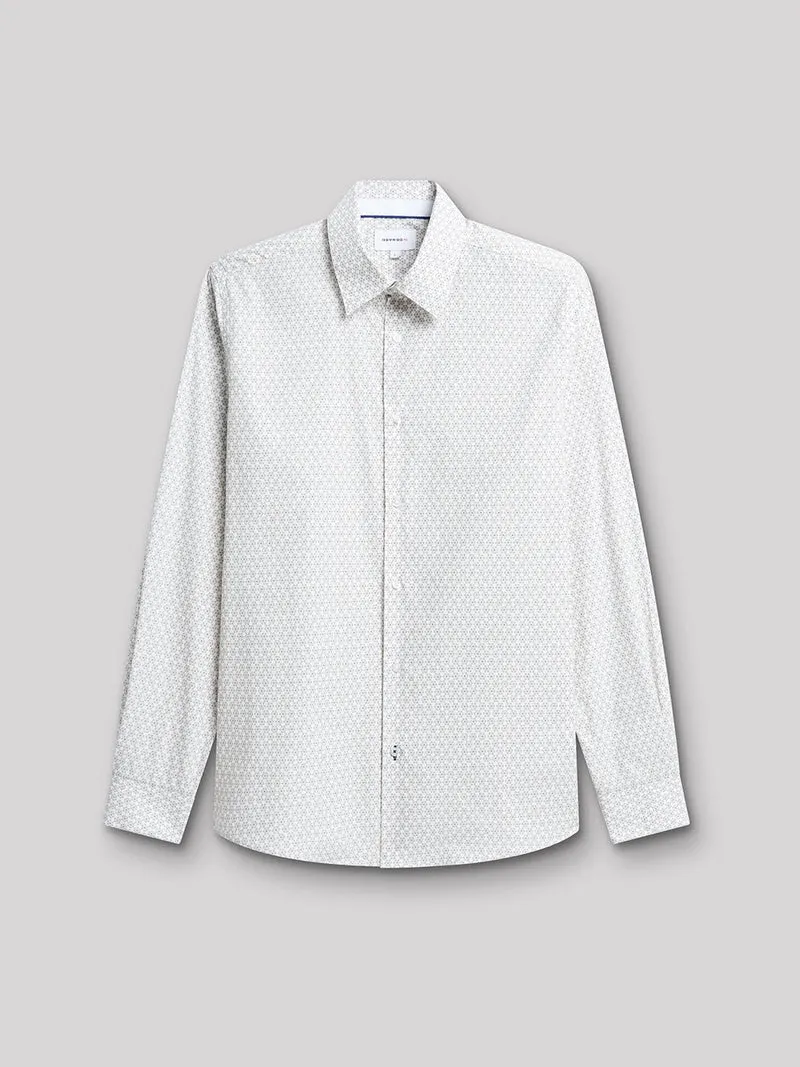 Chemise slim géométrique