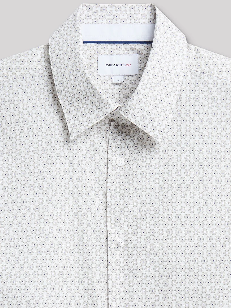 Chemise slim géométrique