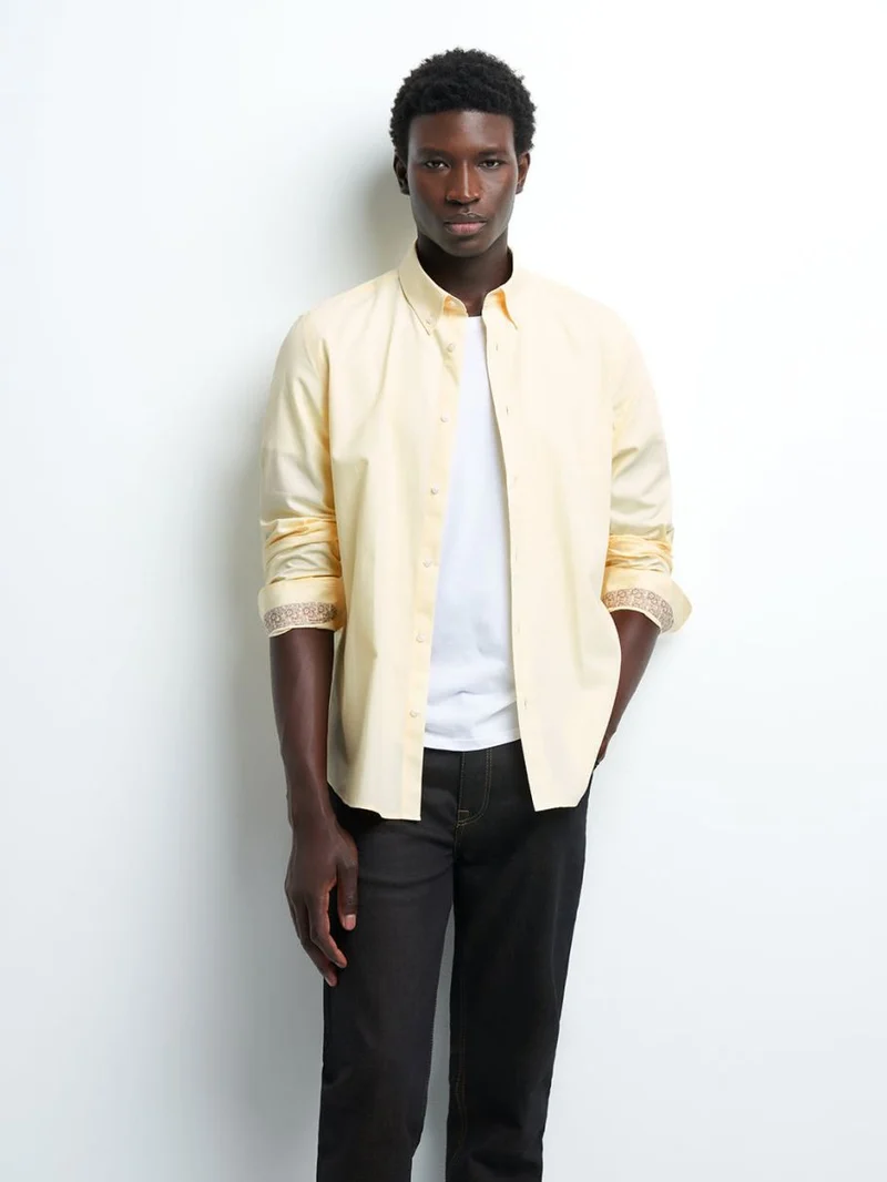 Chemise slim unie